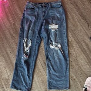 Fashion Nova Baggy Ripped Jeans